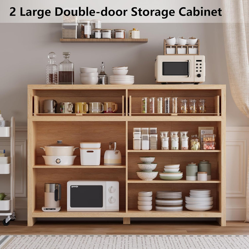 The Haven Fluted Bar Cabinet - 55 Inch