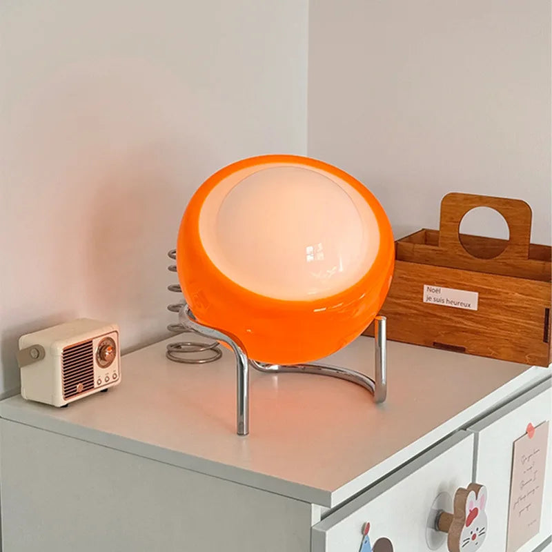 Sputnik Bi-Color Glass Globe Table Lamp