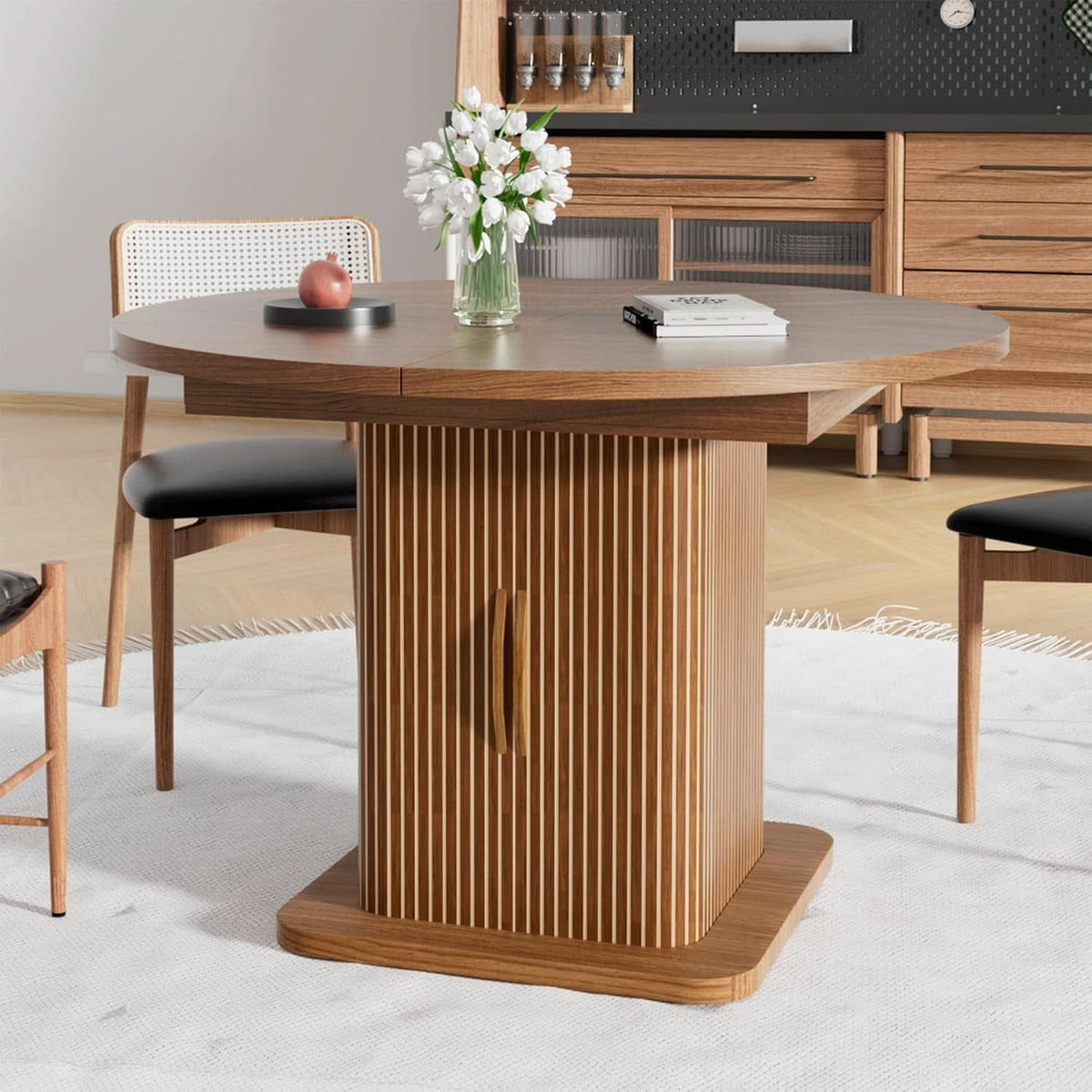 The Tambour Extendable Table - 59 Inch